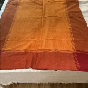 Tablecloth Fabindia Shades Of Red  That Fade To Orange Cotton 150x225 CM